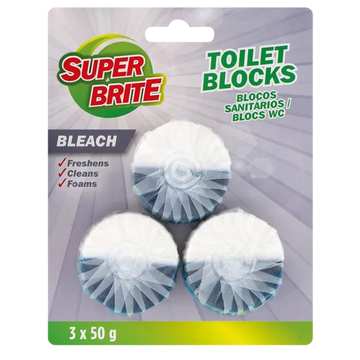Super Brite Bleach Toilet Block 3 x 50g