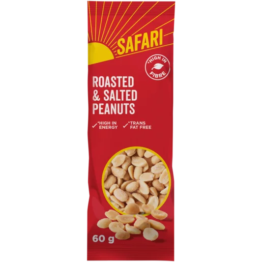 SAFARI Roasted & Salted Peanuts 60g