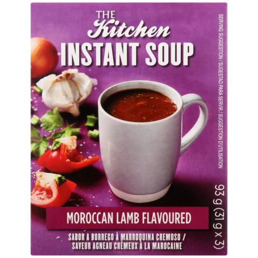 The Kitchen Moroccan Lamb Flavoured Instant Soup 3 Pack 93g