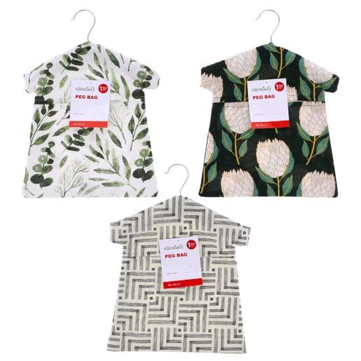 Essentials Printed Peg Bag (Print May Vary)