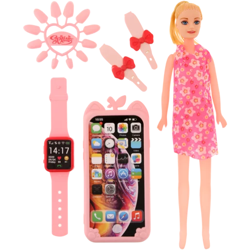 QX Toys Fashion Girl Dress Me Up Beauty Set 6 Piece