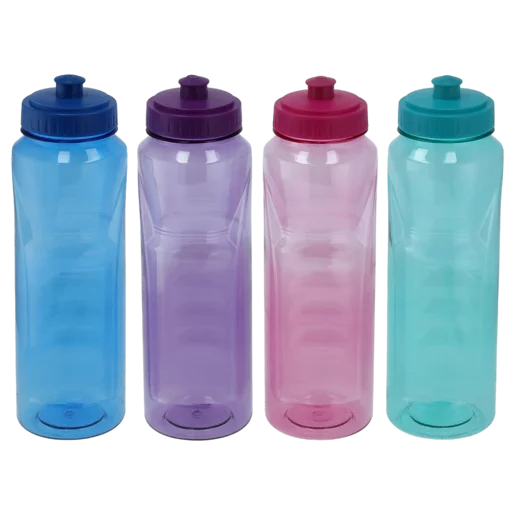 Plastic Sports Bottle 1L (Colour May Vary)