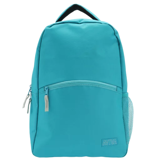 Aviva Turquoise Front Zip Backpack