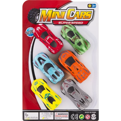Super Speed Mini Cars Super Speed 6 Piece