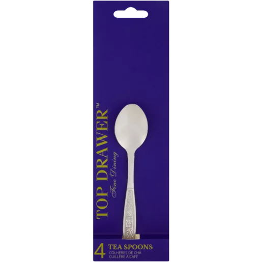 Top Drawer Fine Dining Tea Spoons 4 Pack