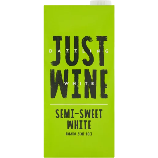 Just Wine Semi-Sweet White Wine 1L Box