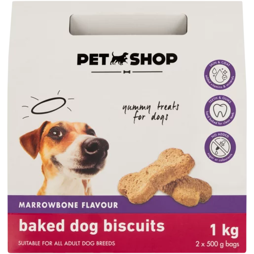 Petshop Marrowbone Flavour Baked Dog Biscuits 1kg
