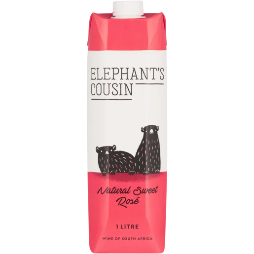 Elephant’s Cousin Natural Sweet Rosé Wine Box 1L
