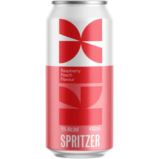 KIX Raspberry Peach Flavour Spritzer Can 440ml