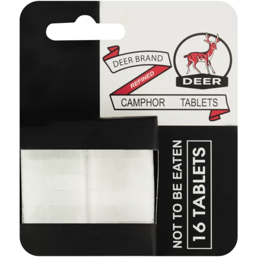 Deer Brand Camphor Tablets 16 Pack