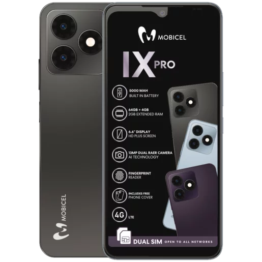 Mobicel Grey IX Pro Dual SIM Smartphone Cellphone