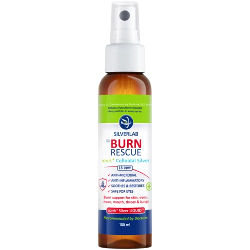 Silverlab Colloidal Silver Burn Rescue Liquid 100ml