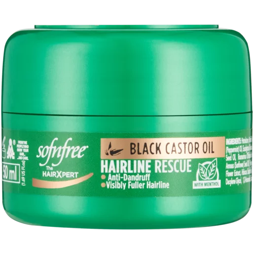 Sofnfree Black Castor Oil Hairline Rescue 50ml