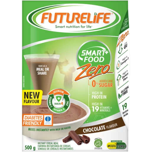 FUTURELIFE Smart Food Zero Chocolate Flavour Instant Cereal Meal 500g