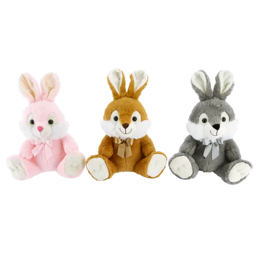 Plush Sitting Rabbit 40cm (Colour May Vary)