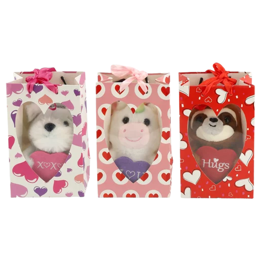 Plush Animal in Gift Bag 14cm (Design May Vary)