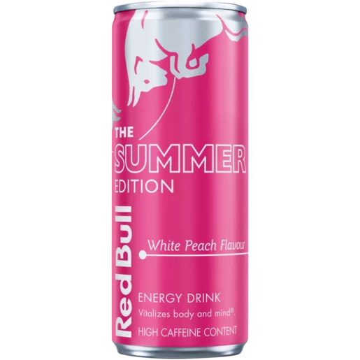 Red Bull The Summer Edition White Peach Flavour Energy Drink 250ml