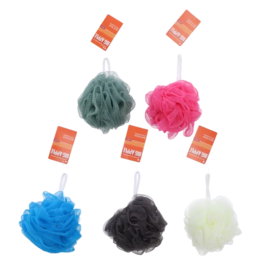 Big Apple Bath Pouf Ball (Colour May Vary)