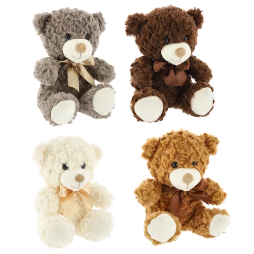 Sitting Bear Plush Toy 20cm (Colour May Vary)