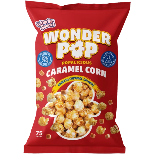 Wonder Snacks Wonder Pop Caramel Popcorn 75g