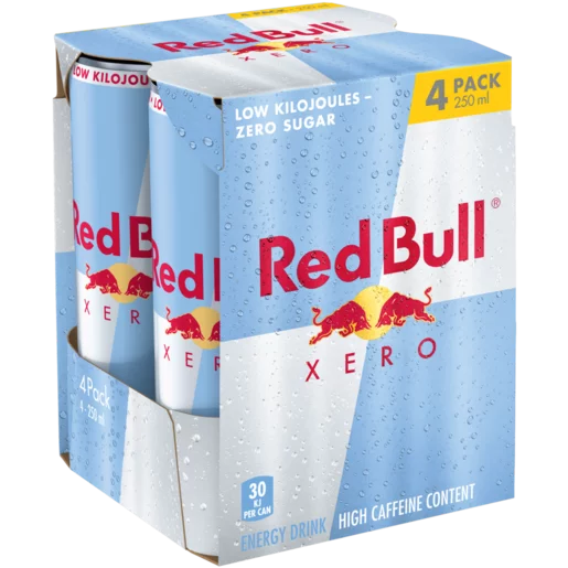 Red Bull Xero Energy Drink 4 x 250ml