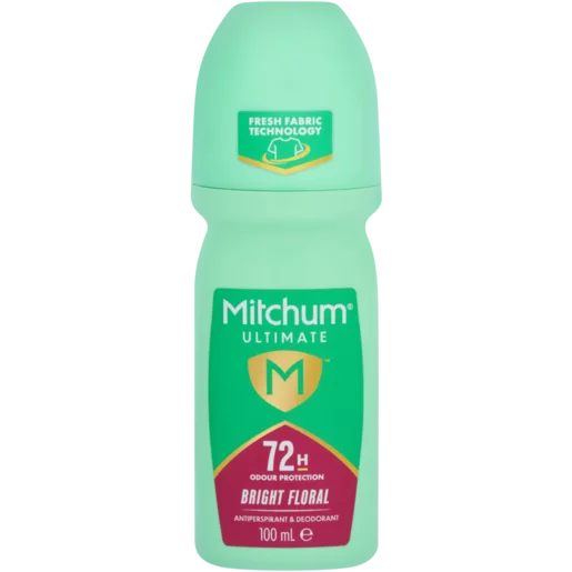Mitchum Ultimate Bright Floral Antiperspirant & Deodorant Roll-On 100ml