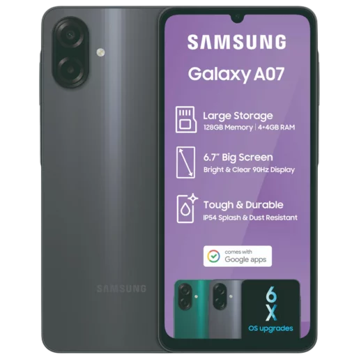 Samsung Galaxy A07 Black Mobile Handset