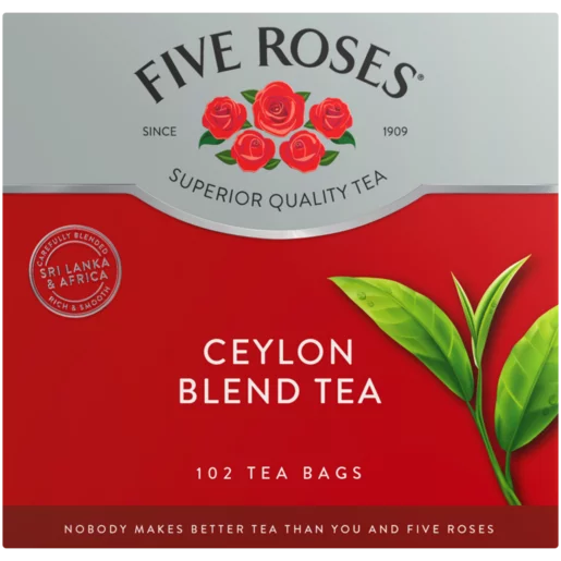 Five Roses Ceylon Blend Tagless Tea Bags 102 Pack