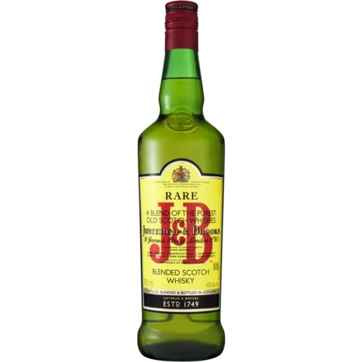 J&B Blended Scotch Whisky Bottle 750ml