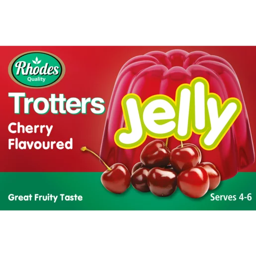 Rhodes Quality Trotters Cherry Flavoured Jelly Cherry 40g