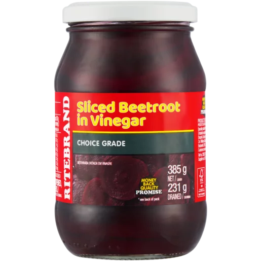 Ritebrand Sliced Beetroot in Vinegar 385g