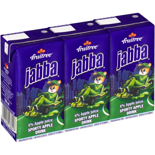 Fruitree Jabba Sporty Apple Drink 3 x 160ml