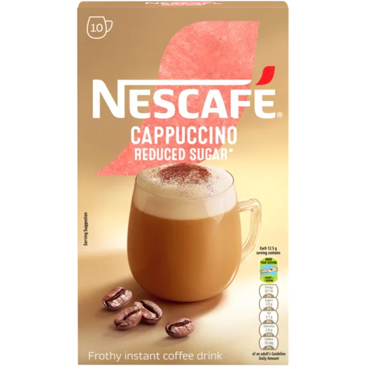 NESCAFÉ Reduced Sugar Cappuccino 10 x 12.5g