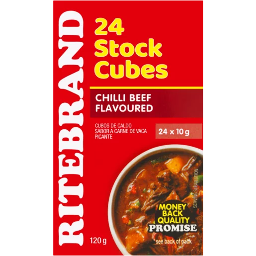 Ritebrand Chilli Beef Flavoured Stock Cubes 24 x 10g