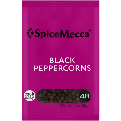 Spice Mecca Black Peppercorns 25g