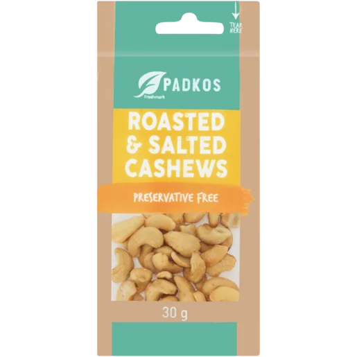 Padkos Roasted & Salted Cashew Nuts 30g