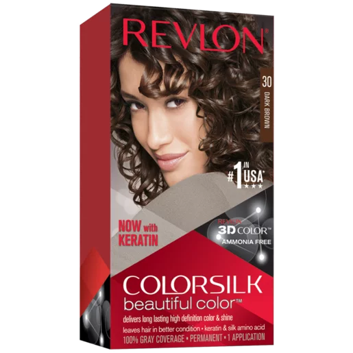 Revlon Colorsilk Dark Brown Beautiful Color Permanent Hair Colour