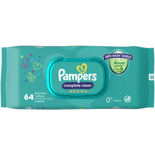 Pampers Complete Clean Baby Wipes 64 Pack