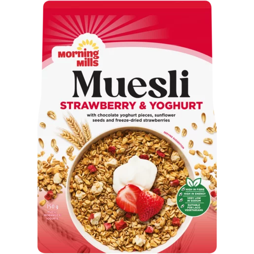 Morning Mills Strawberry & Yoghurt Muesli 750g
