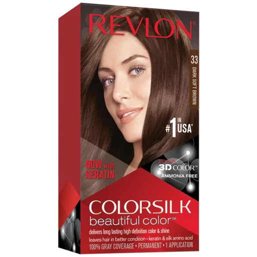 Revlon Colorsilk Dark Soft Brown Beautiful Color Permanent Hair Colour