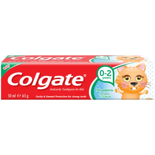 Colgate Strawberry Anticavity Toothpaste for Kids 0-2 Years 50ml