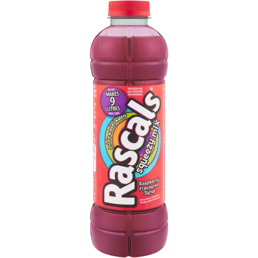 Rascals Squeezy Mix Raspberry Flavoured Syrup 750ml