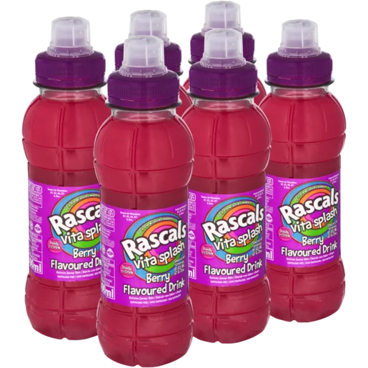 Rascals Vita Splash Berry Flavoured Drink 6 x 300ml