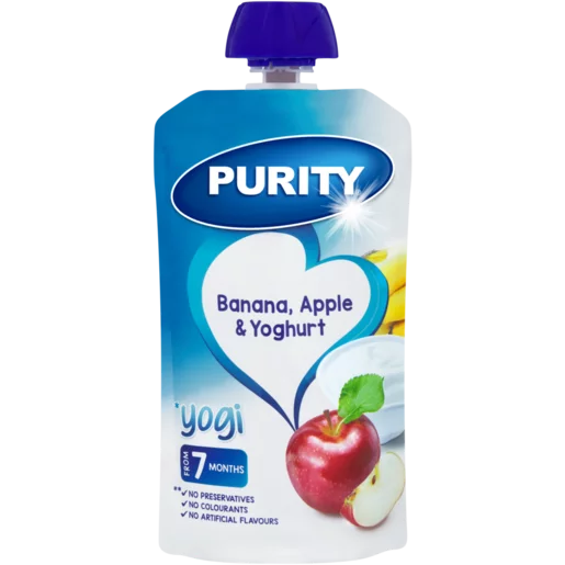PURITY From 7 Months Banana, Apple & Yoghurt Yogi 110ml