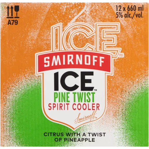 Smirnoff Ice Pine Twist Spirit Cooler 12 x 660ml