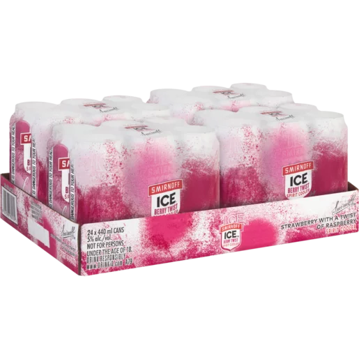 Smirnoff Ice Berry Twist Spirit Cooler 24 x 440ml