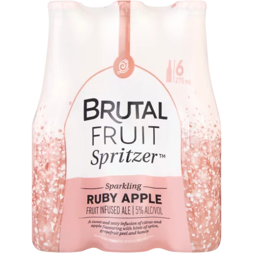 Brutal Fruit Ruby Apple Spritzer 6 x 275ml