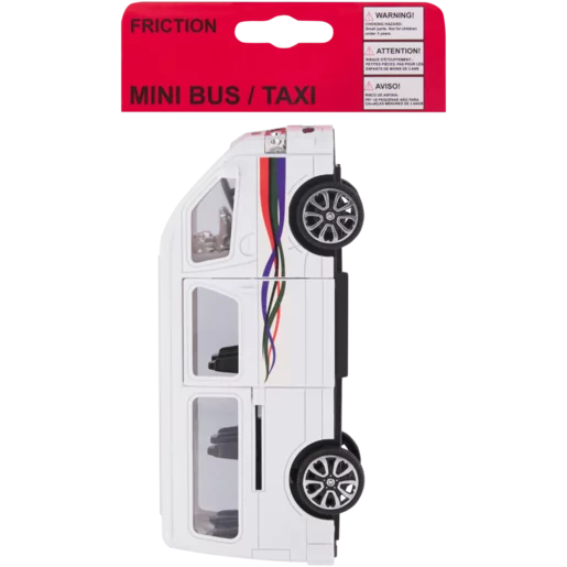 Friction Mini Bus Taxi 16cm