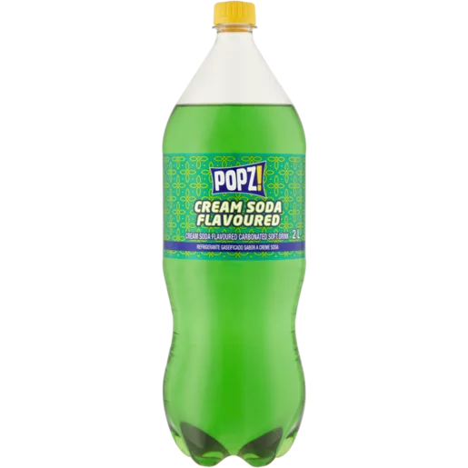 Popz Cream Soda Flavoured Soft Drink 2L