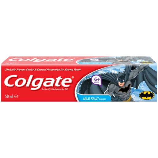 Colgate Batman 6+ Years Mild Mint Flavour Cavity Protection Toothpaste 50ml